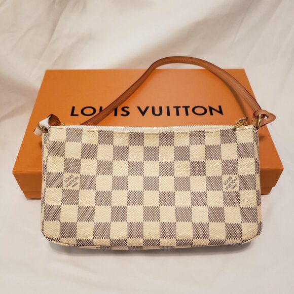 "SOLD"Louis Vuitton Pochette Accessoires Damier Azur NM 2019 - Picture 6 of 11